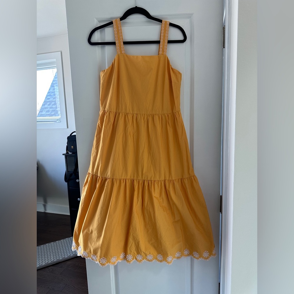 Tiered ruffle eyelet sundress J Crew